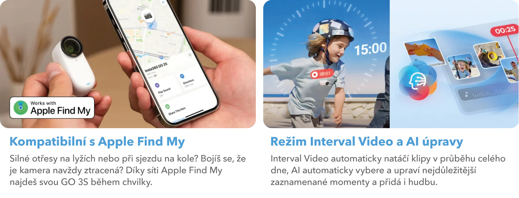 Insta360 Go 3s kompatibilní